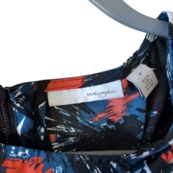Halogen abstract print sleeveless shift dress size M - Picture 5 of 8